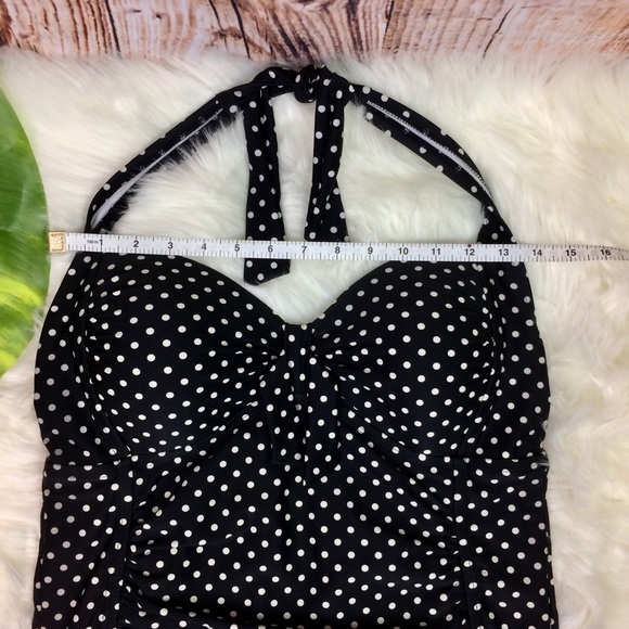 MERONA POLKA DOT RETRO STYLE ONE PIECE SWIMSUIT - Picture 7 of 14